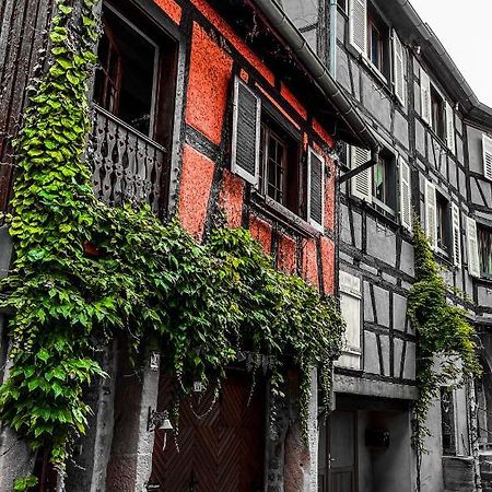 La Maison Rouge Au Coeur De La Ville. Riquewihr Luaran gambar